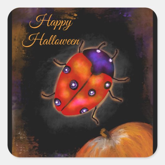 LIEVEHEERSKUNST VIERKANTE STICKER (Voorkant)