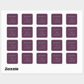 lieveling | Gepersonaliseerde trouwstickers Vierkante Sticker (Vel)