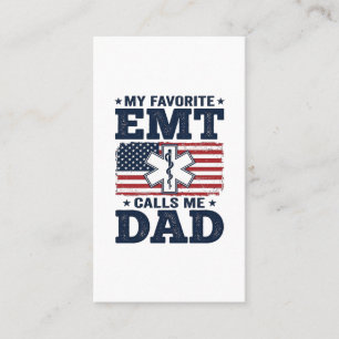 Lievelings-EMT noemt me vader vintage patriots T-s Visitekaartje