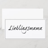 Lievelingsmama (Voorkant / Achterkant)