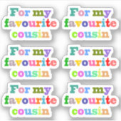 lievelingsneef sticker (Voorkant)