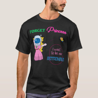 Liever astronaut dan prinses t-shirt