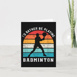 Liever Badminton Spelen Badminton Speler Sport Kaart