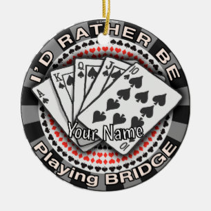 Liever Bridge Spelen Keramisch Ornament