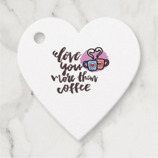 Liever dan koffie Cute romantische stijl Bedankjes Labels
