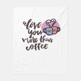 Liever dan koffie Cute Romantische Stijl Fleece Deken