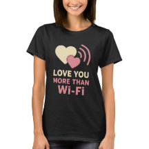 Liever dan Wi-Fi – Minimalistisch T-Shirt voor Kop
