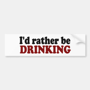 Liever Drinken Bumpersticker