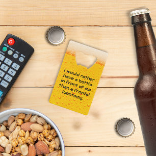 Liever een fles kredietkaart flessenopener