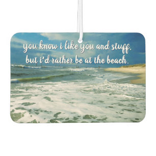 Liever op het strand Eigen Tekst Luchtverfrisser
