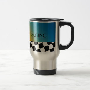 Liever Racerend Geruit Ontwerp Reisbeker