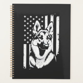 Liever van Duitse Herdershond USA Amerikaanse Vlag Planner