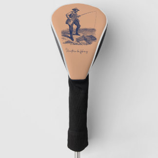 Liever Vissen Khaki Driver Golfclubhoes Golfheadcover