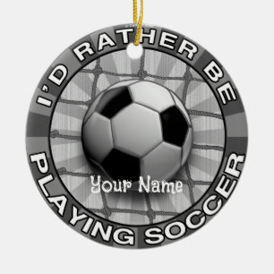 Liever Voetbal Spelen Keramisch Ornament