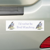 Liever Vogel kijken California Quail Quote Fun Bumpersticker (Op auto)