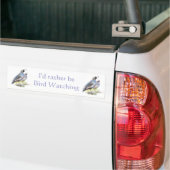 Liever Vogel kijken California Quail Quote Fun Bumpersticker (Op Truck)