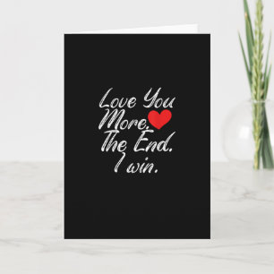 Liever Winnen Grappig Valentijns Stijl Koppel  Kaart