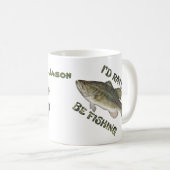 Liever worden Gevist Bass Coffee Cup Mok personali (Voorkant rechts)