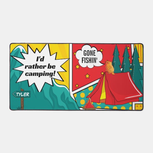 Liever zijn Camping Desk Mat (Voorkant)