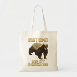 Lieverd Badger Ate Mijn thuiswerk! Tote Bag