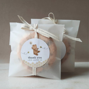 Lieverd Beer eerste bijendag bedankt Ronde Sticker