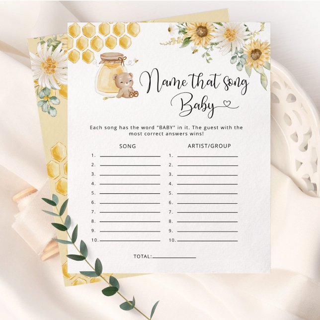 Lieverd beer noemt dat lied baby shower game (Creator heeft geüpload)