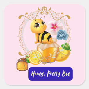 Lieverd, bij vierkante sticker