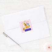 Lieverd,  bij vierkante sticker (Envelop)