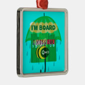 Lieverd dat ik je zo veel mis. metalen ornament (Rechts)