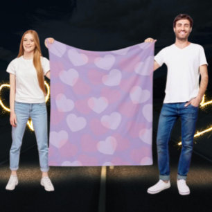 lieverd lavendelhart fleece deken