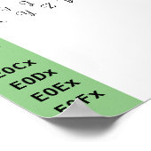 Lieverd lettertype ligaturen poster (Hoek)