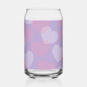 lieverd | Roze en witte harten Blikvorm Glas (Achterkant)