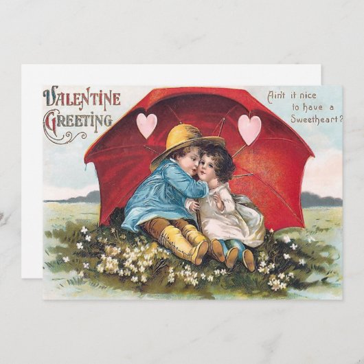 Lieverd Valentijn Flat Card Feestdagenkaart (Voorkant / Achterkant)