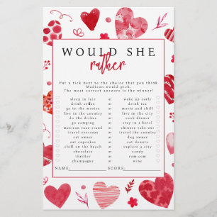 Lieverd, ze wil liever Baby shower spel
