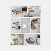 Lieverde Initialen bewerkbare kleureninktwand Fleece Deken (Voorkant)