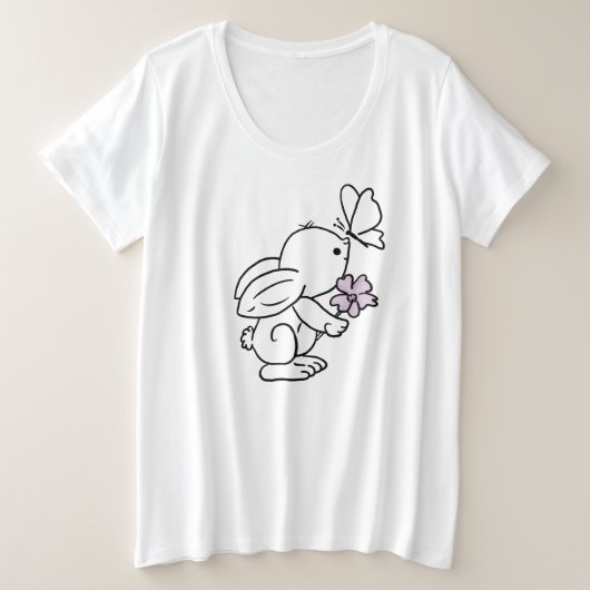 Lièvre avec le papillon (Design devant)