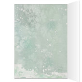 Lièvres de neige d'hiver de Noël une carte d'amour (Intérieur (Gauche))