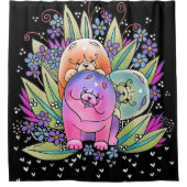 LIEZ LA BOUFFE de PLAYDATE - rideau en douche ou (Devant)