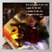 Life A Game, A Tragy, A Comedy Poster (Devant)