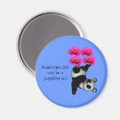 Life A Juggling Act Panda Inspirerend Magnet Magneet (Voorkant / Achterkant)