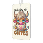 Life Begins After Coffee  Luchtverfrisser (Links)