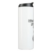 Life begins after playing the guitar. black & whit thermosbeker (Gedraaid links)