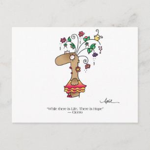 LIFE BEGINT HET LEVEN! Briefkaart van April McCall