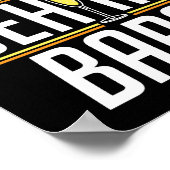 Life Behind Bars Funny Bartender Mixoloog Poster (Hoek)