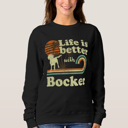 Life Better Bocker  Dog mama Dad Trui (Voorkant)