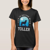 Life Better Nova Scotia Duck Tolling Tol T-shirt (Voorkant)