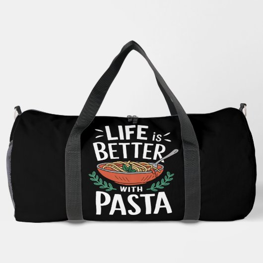 Life Better With Pasta Bowl Plunjezak (Achterkant)