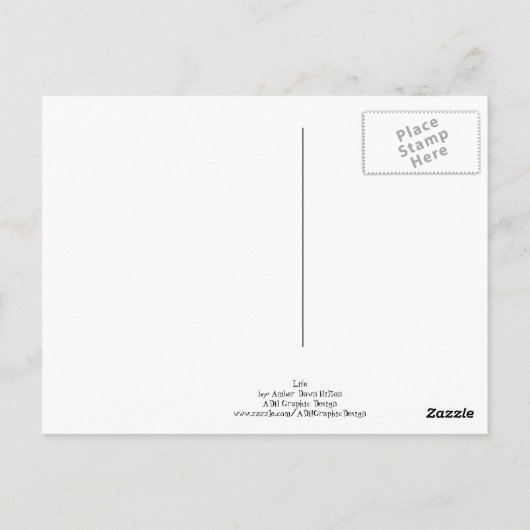 Life Briefkaart (Achterkant)