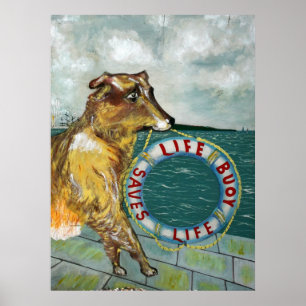 Life Buoy-zeep adverteren poster