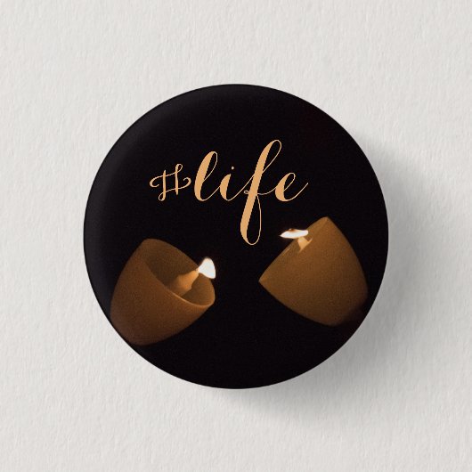 "#Life" — Button voor zelfmoordpreventie (Voorkant)